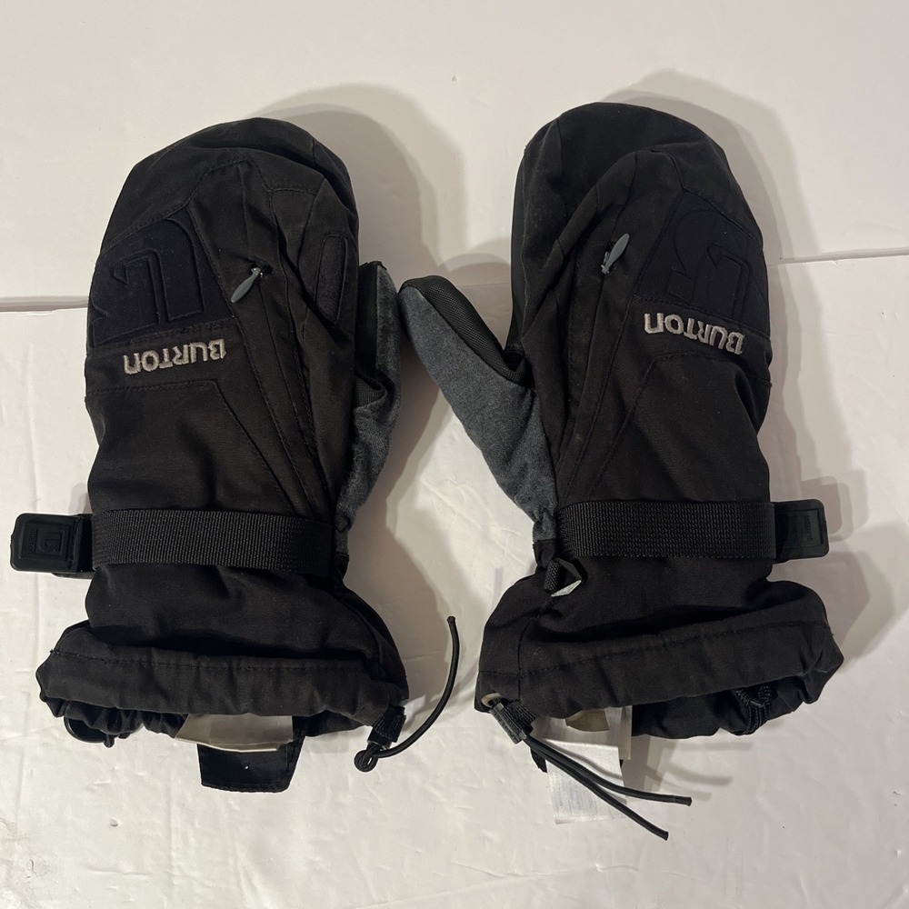 Burton Mens Ski Snowboard Mitten Gloves Black Small Gore-Tex